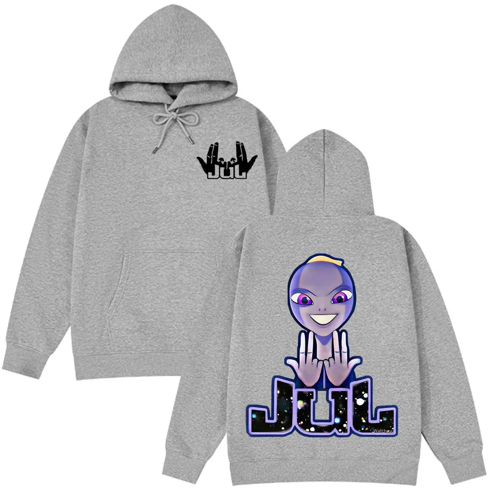 Jul French Rapper Album Merch Hoodie Men woman Loose Clothing Hip-hop Sweatshirt Long sleeves Unisex Fashion Design Pullover
