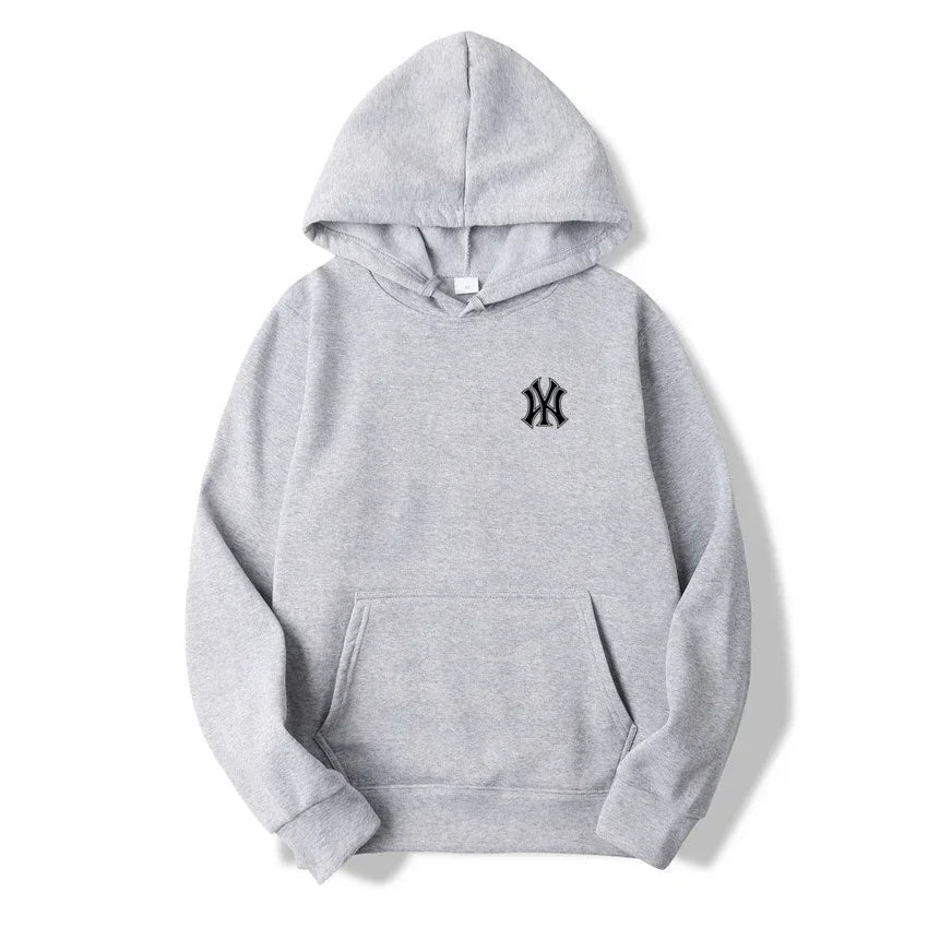 Men's casual fashionable hooded sweatshirt, outdoor sports shirt, printed pullover shirt