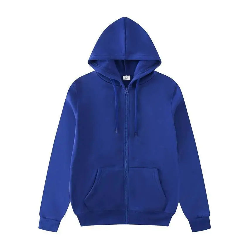 Women Men Oversized Zip Up Hoodie Sports Solid Loose Full Zipper Hooded Sweatshirt Casual Pocket Streetwear Soft Hooded Jacket