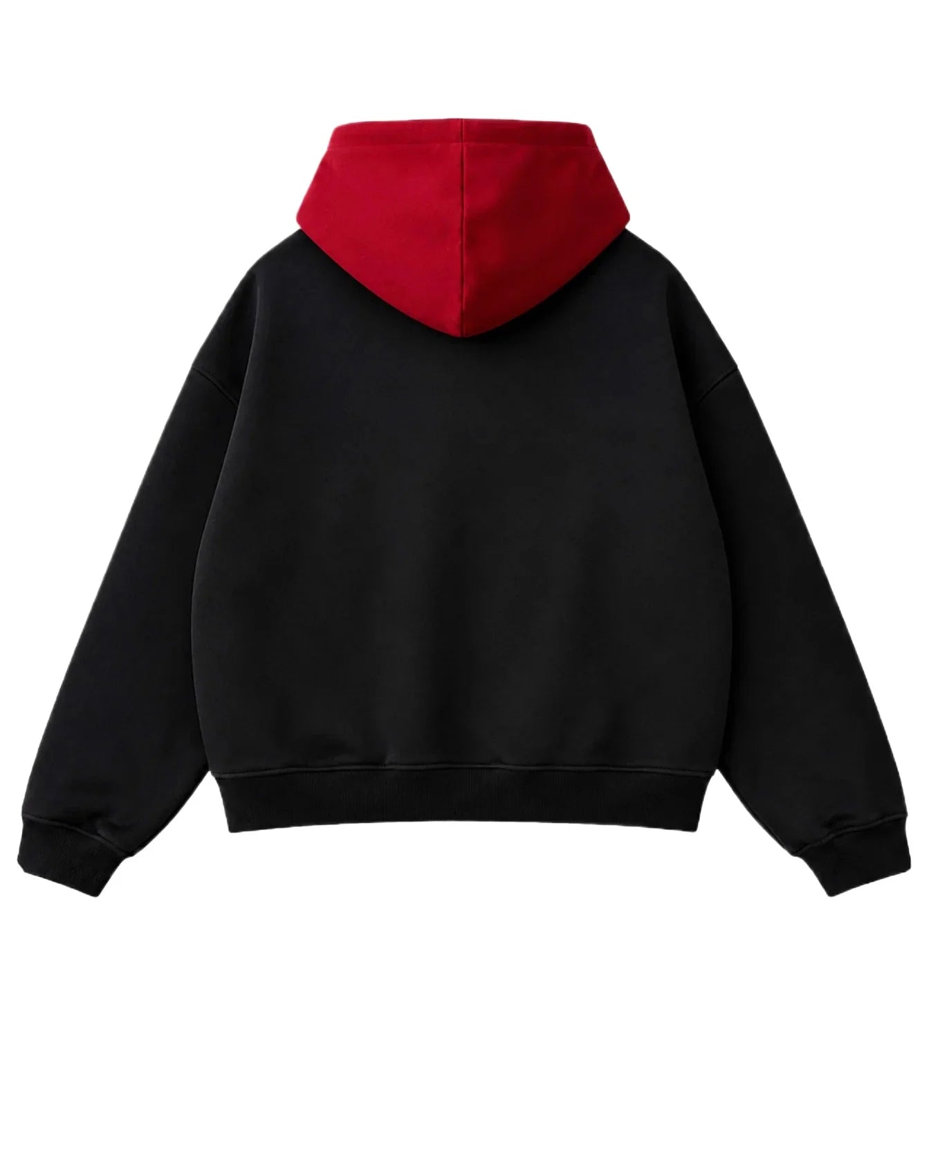 Y2K Red Itadori Hoodie Oversized Black Red Spliced Metal Button Casual Sweatshirt Trendy and Simple Men Women Streetwear Jacket