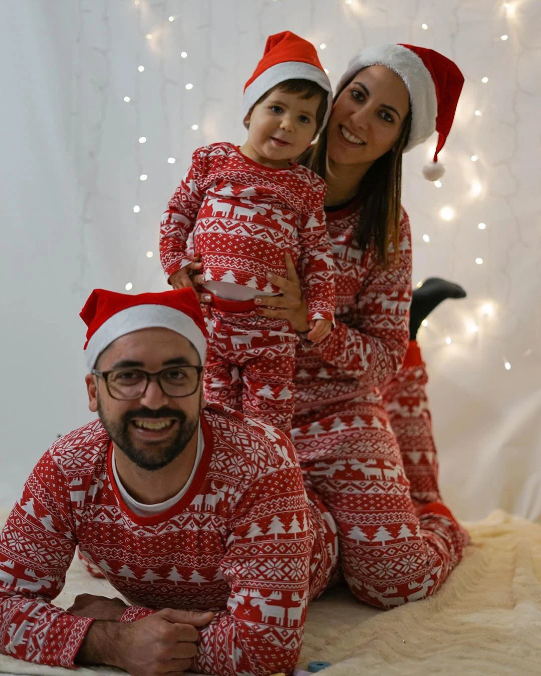 Mommy and Me Clothes New Christmas Pajamas Set for Family Soft Cute Sleepwear Adults Kids 2 Pieces Suit Xmas Look Outfits