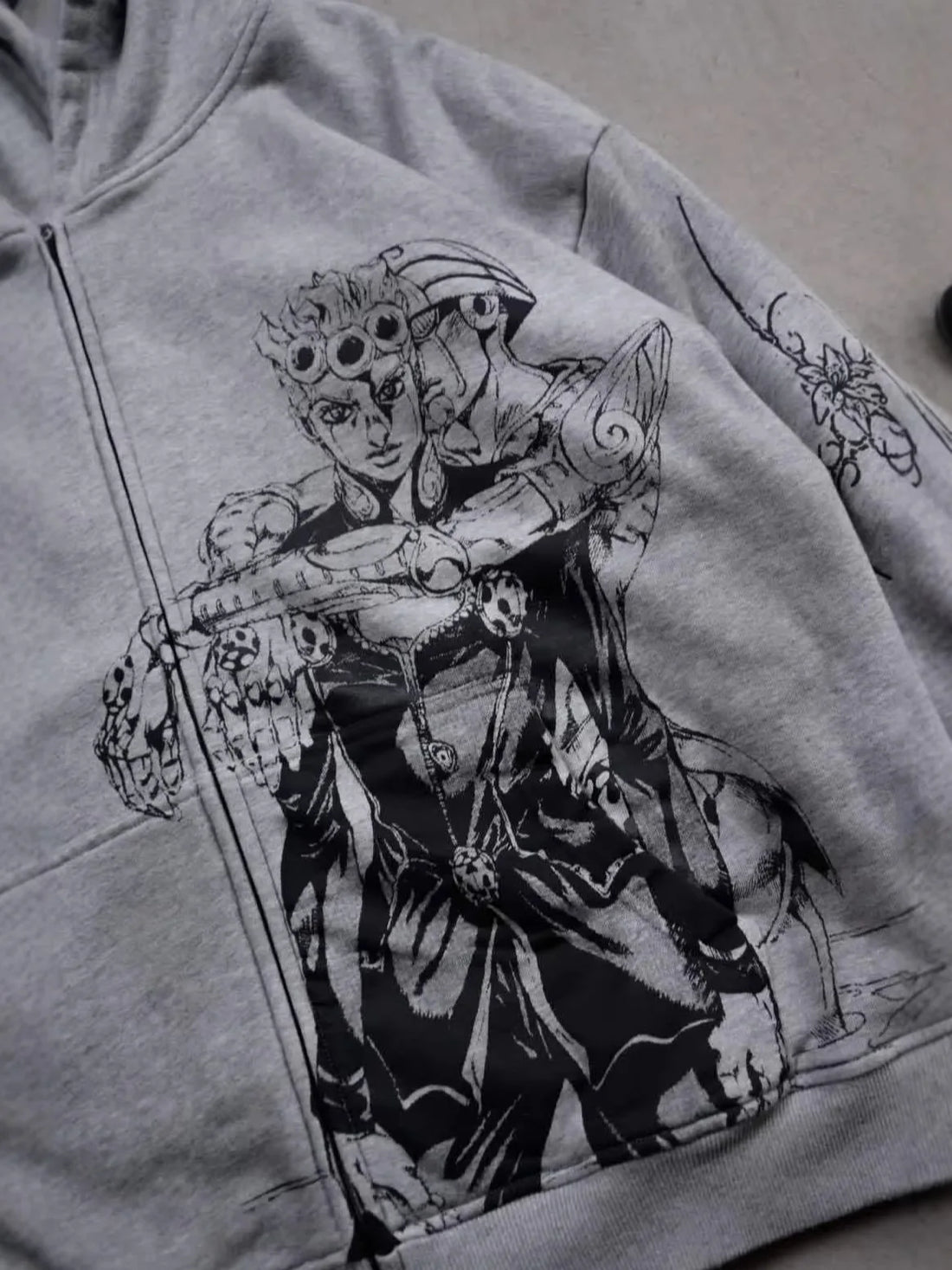 Streetwear Y2k Sweatshirt Harajuku Bizarre Adventure Zip Up Hoodies Oversized Mens Womens Zipper Hoodie Hip Hop Couple Hoodie