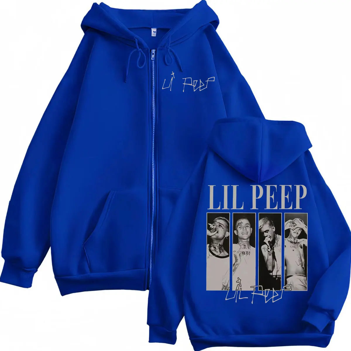 Rapper Lil Peep Merch Zipper Hoodies Hip Hop Vintage Zip Up Hooded Sweatshirts Men Women Clothing High Quality Fashion Pullovers