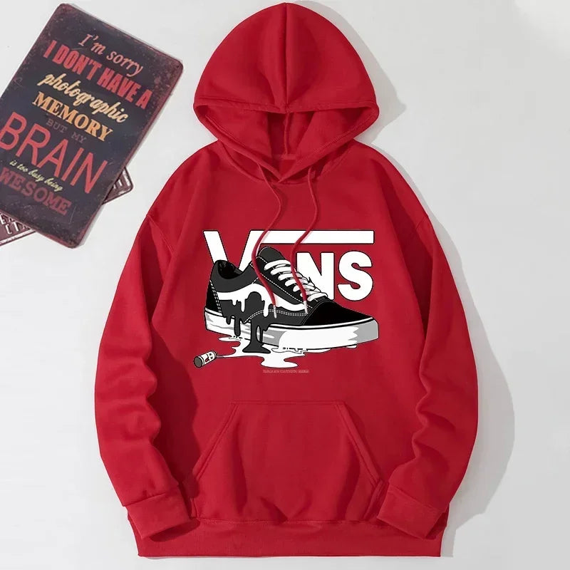 Men Fall Wind Resistant Hooded Top Ribbed Hem & Cuff Drawstring Design Outdoor Camping Daily Wear Hoody