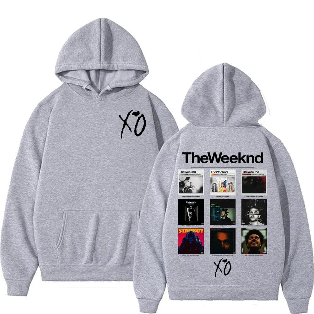 Rapper The Weeknd Album Cover Graphic Hoodies Men Women Fashion Hip Hop Pop Music Sweatshirt Bodywarmer Comfort Hoodie Pullovers