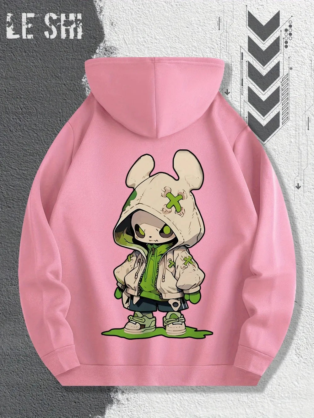 2025 Hot Selling Autumn Men's Trendy Cartoon Character Printed Soft and Comfortable Hoodie Outdoor Urban Street Style Clothing