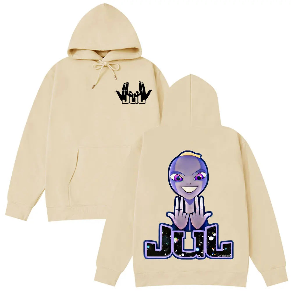 Jul French Rapper Album Merch Hoodie Men woman Loose Clothing Hip-hop Sweatshirt Long sleeves Unisex Fashion Design Pullover