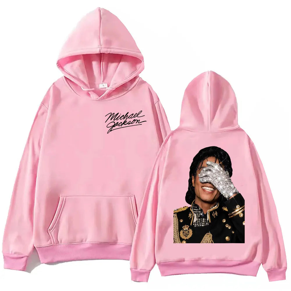 90's Classics Michael Jackson Hoodie Gothic Fashion Vintage Hooded Sweatshirts Men Women Punk Clothing Rock Pullovers Streetwear