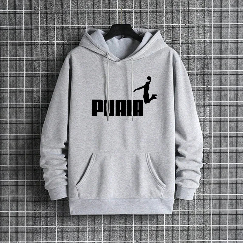 Autumn Winter Male Urban Causal Fashion Sporty Pullover 2025 New Arrival Men's Hoodies High Quality Pure Color Hooded Sweatshirt