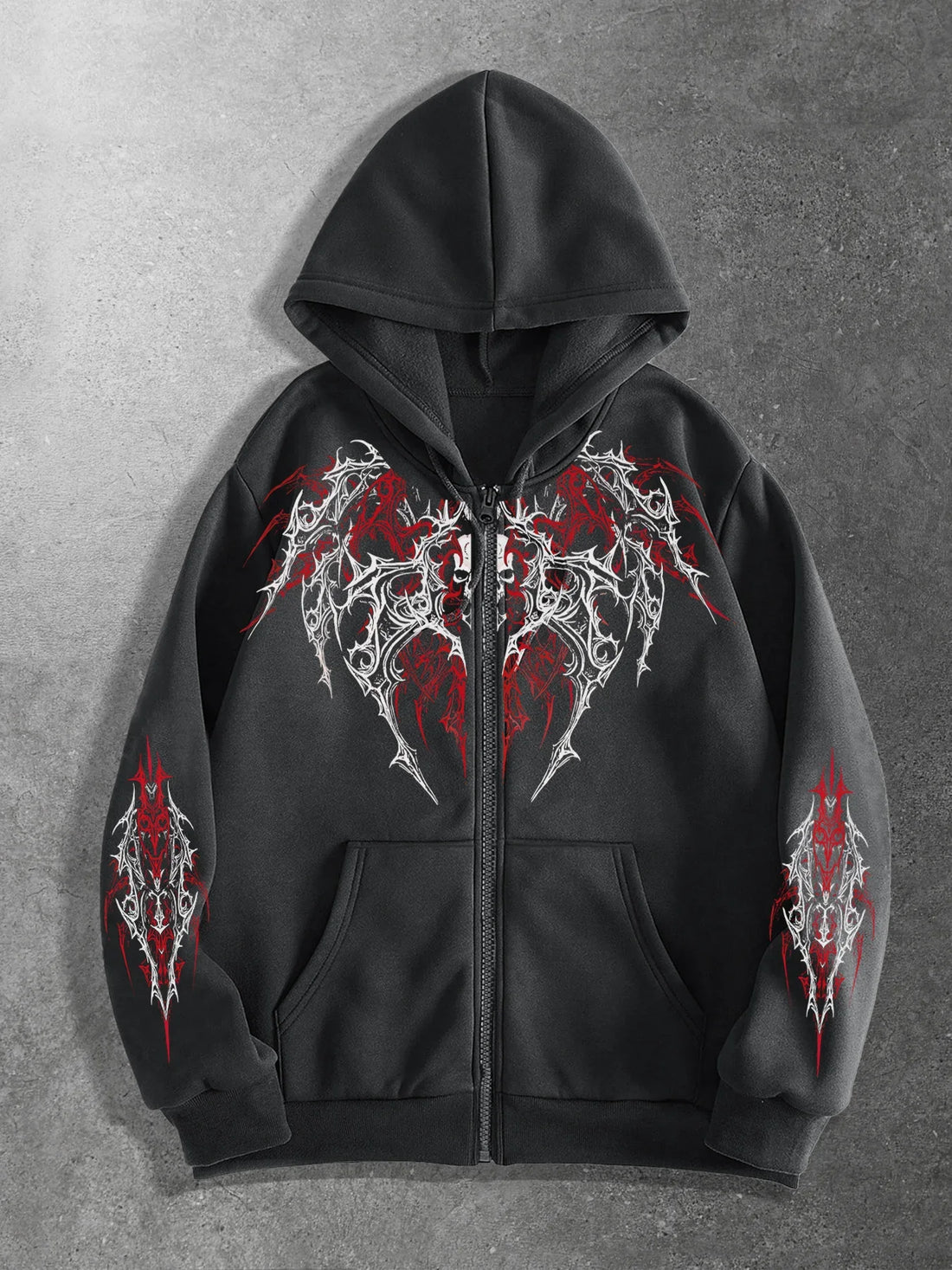 New unisex original print zip-up hoodies stylish streetwear style ideal for casual occasions and perfect for school attire