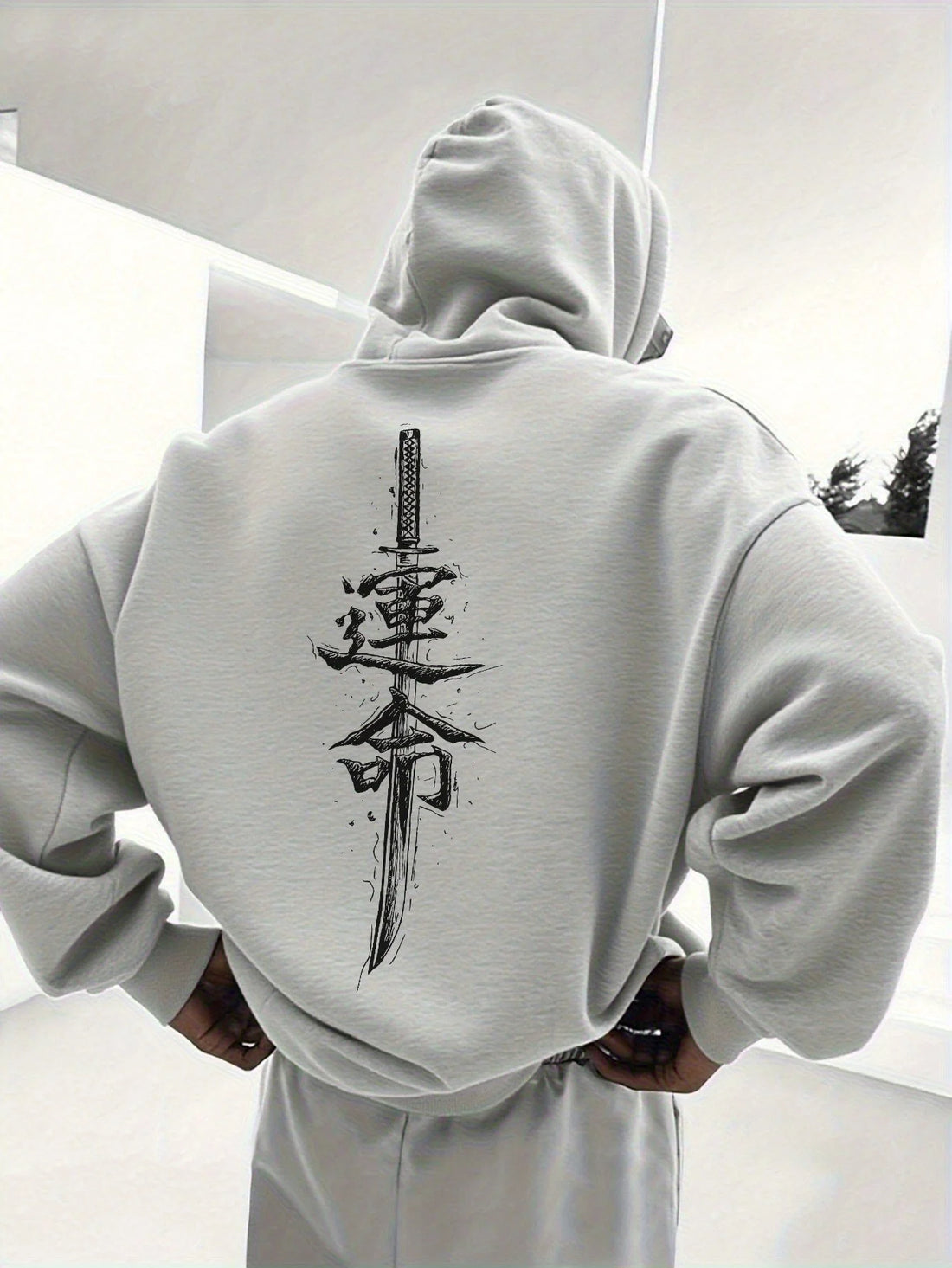 Korean-style Chinese-pattern Men Women Hoodie Outdoor Street Trend Casual Sports Hip-hop Spring Autumn Winter Sweatshirt Clothes
