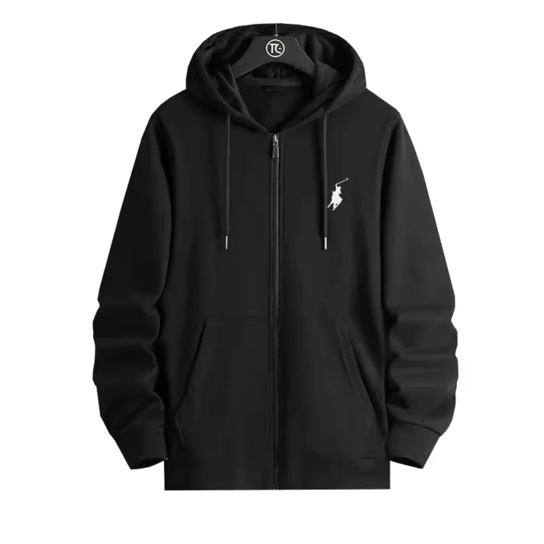 Trendy Printed Sports Zipper Sweatshirt, Casual Men's and Women's Fashion, Youth Sports, Comfortable Hooded Sweatshirt