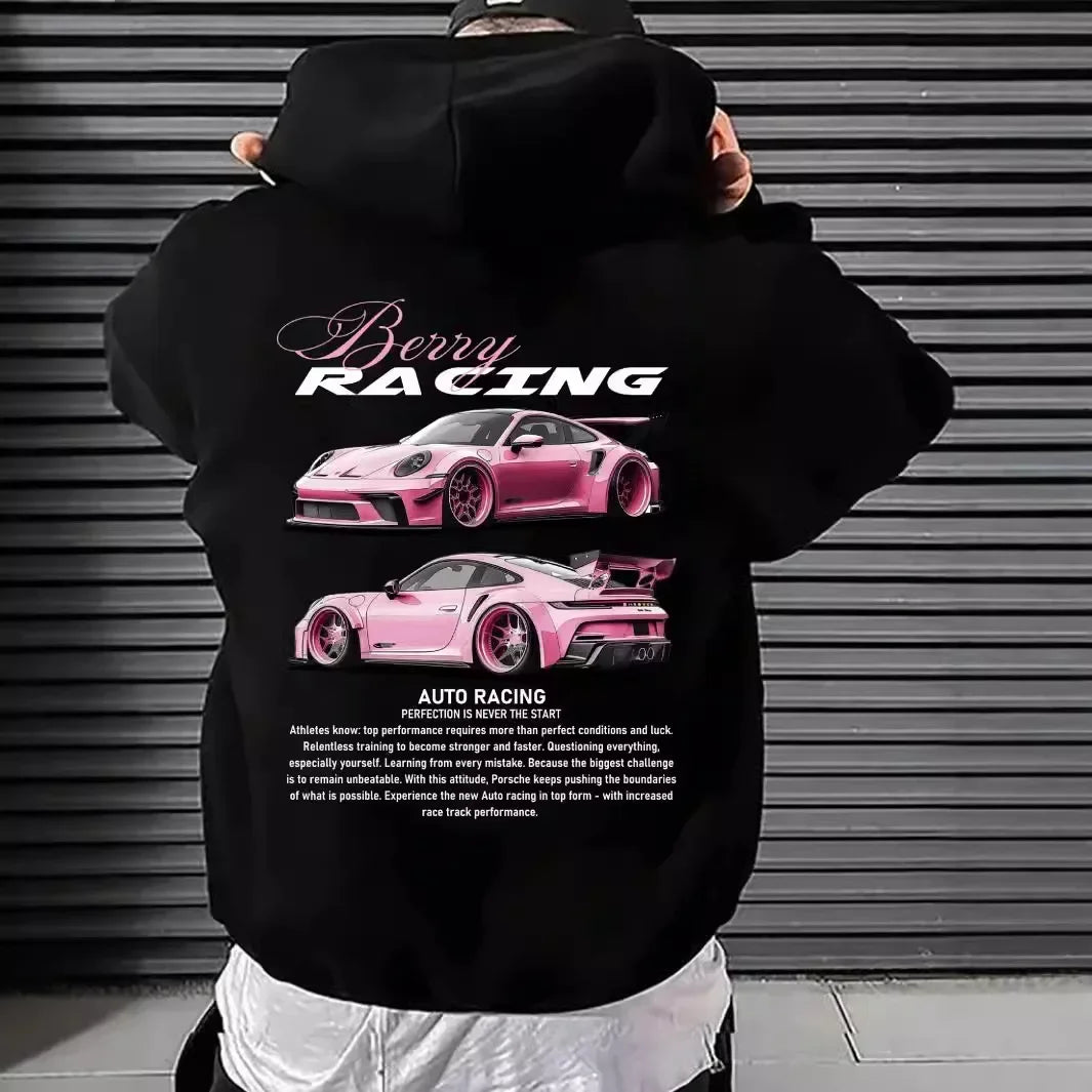 Men's Casual Double-Sided Printed Hoodie Street Comfortable Loose Casual Clothing Autumnandwinter Adult Personalityhip-hop Style